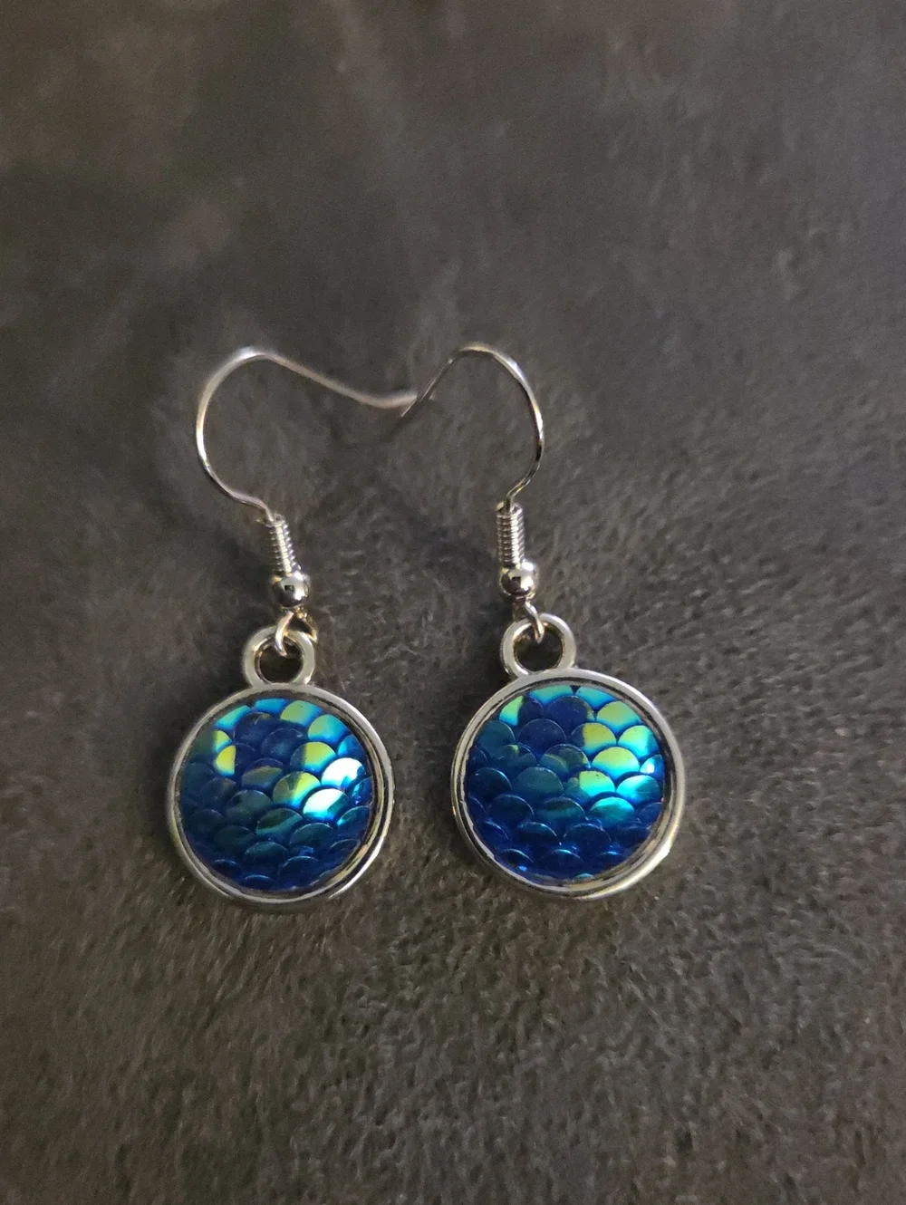 New - Earrings - fish scales - mermaid